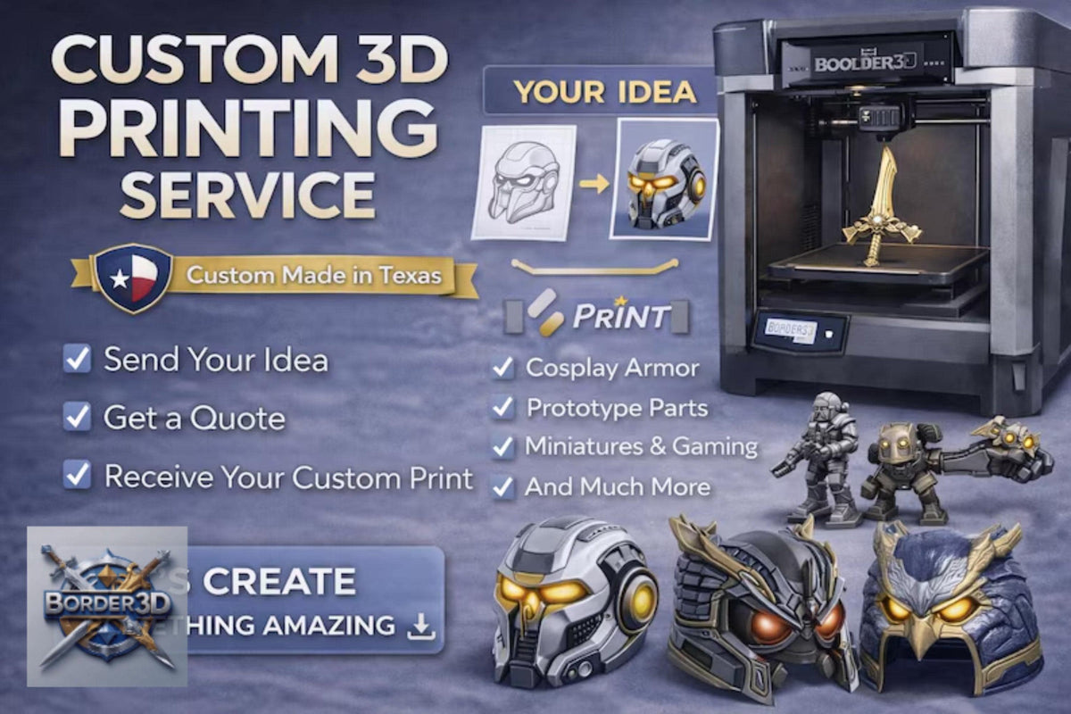 Custom 3D Print Service | Cosplay Armor, Miniatures, Prototypes, Midnight Owl