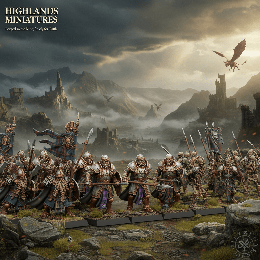 3D printed Highlands miniatures Border3d LLC - Border3d 