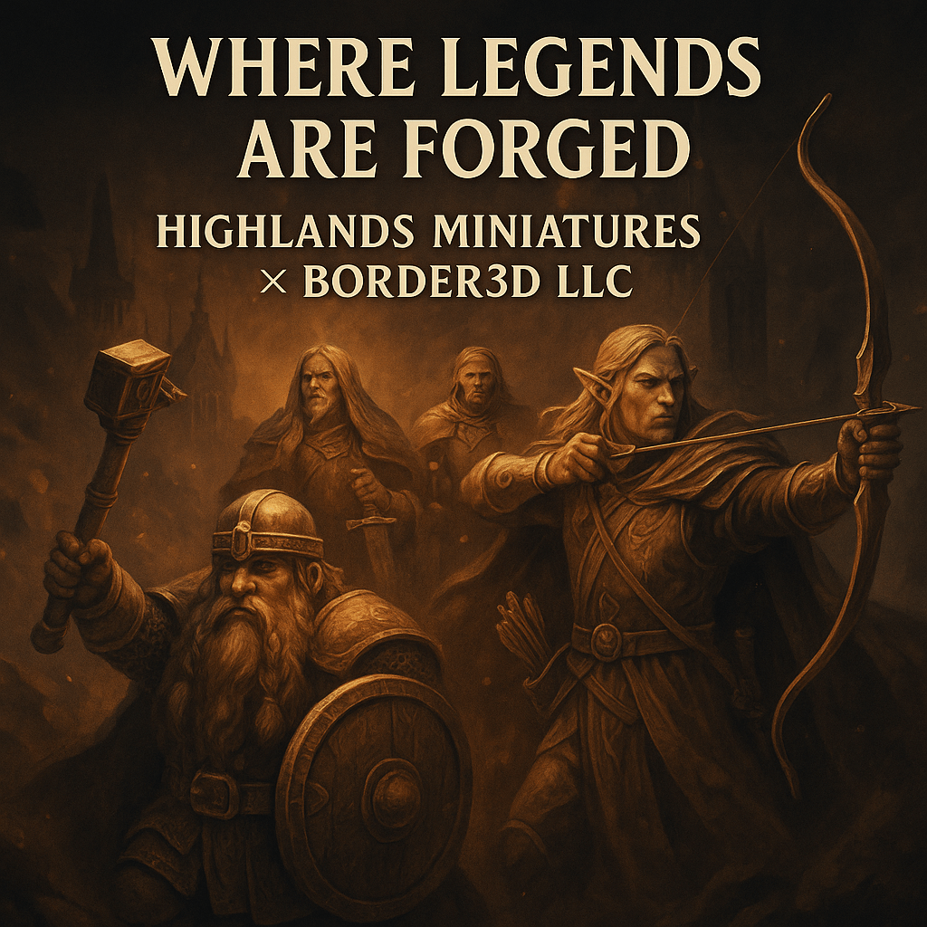 Highlands Miniatures Premium Resin Premium Miniatures by Border3D LLC - Border3d 