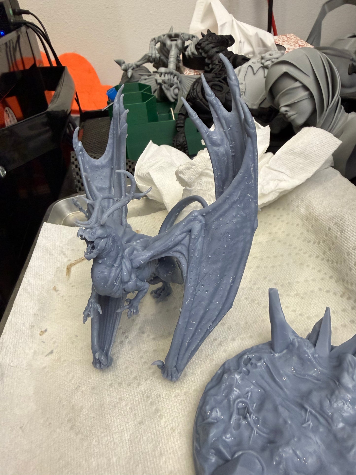 Ice Tyrant Dragon Miniature — 32mm Frost Boss | Dragon Trappers Lodge | Border3D LLC
