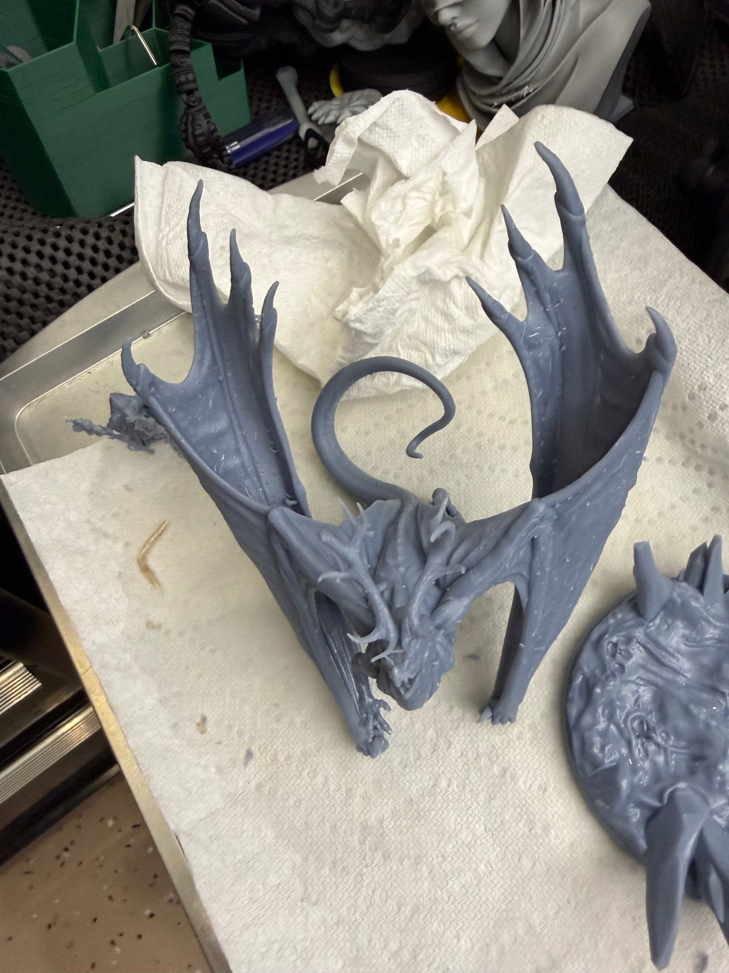 Ice Tyrant Dragon Miniature — 32mm Frost Boss | Dragon Trappers Lodge | Border3D LLC