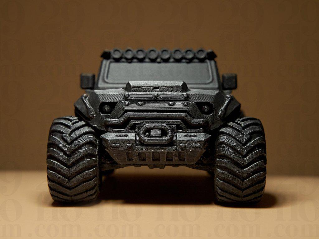 4x4 Off-Road Vehicle Sculpture | 3D Printed Adventure Truck Decor - Border3d