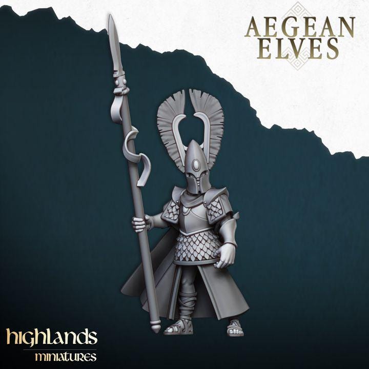 Aegean Elf Chariot 3D Miniature | Highlands Miniatures | 28mm 32mm Resin DnD Fantasy Wargaming - Border3d