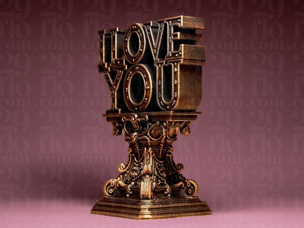 Baroque Winged Heart – 3D Printed Gothic Fantasy Sculpture - Border3d