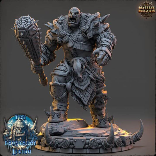 3D printed model of boroth Skullcleaver Frostbane Legion warrior for collectors and painters