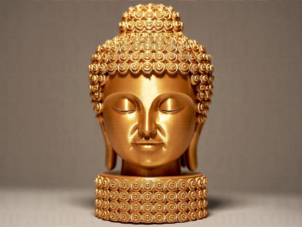 Buddha Statue 3D Printed | Meditation Decor | Zen Home Sanctuary | Spiritual Mindfulness Gift | 29flo - Border3d