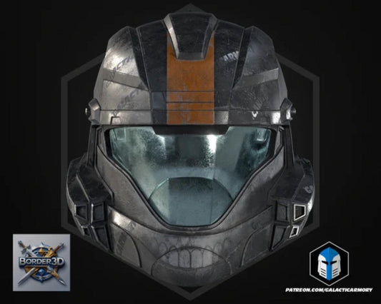 Cosplay Armor Set Recon Helmet | Sci-Fi Tactical 3D Printed Wearable | Galactic Armory PLA Raw - Border3d