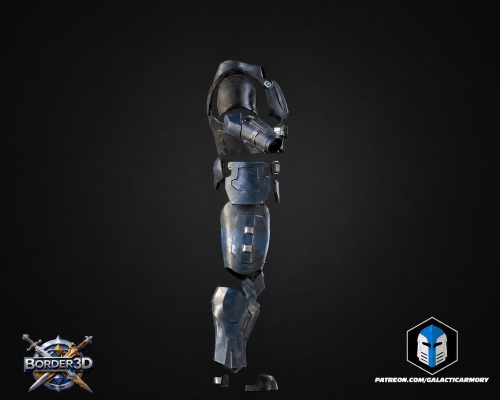 Cosplay Armor Set Recon No Helmet | Sci-Fi Tactical 3D Printed Wearable PLA | Galactic Armory - Border3d