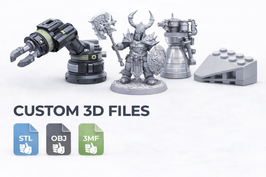Custom 3D Model Design Service, STL OBJ 3MF Files (Digital Download) - Border3d