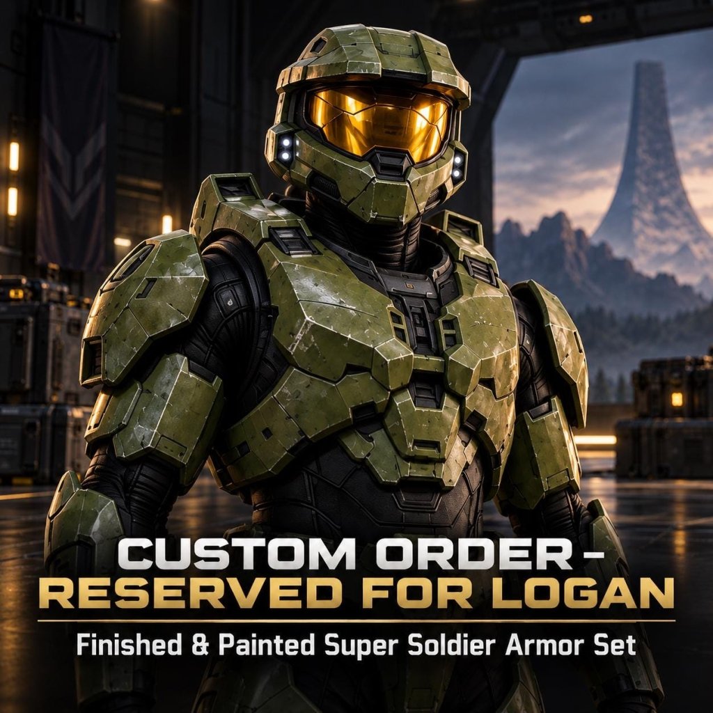 Custom Finished Legendary Super Soldier Armor Set | Painted Wearable Sci-Fi Cosplay | Reserved for Logan - Border3d