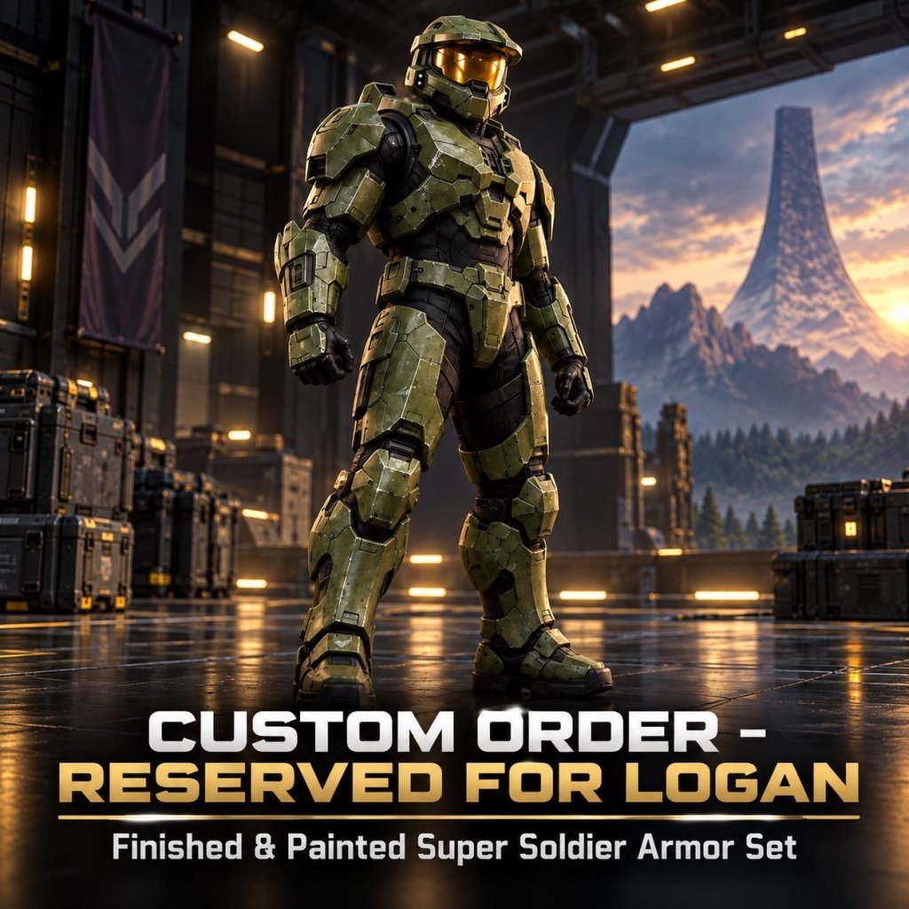Custom Finished Legendary Super Soldier Armor Set | Painted Wearable Sci-Fi Cosplay | Reserved for Logan - Border3d