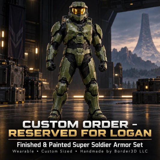 Custom Finished Legendary Super Soldier Armor Set | Painted Wearable Sci-Fi Cosplay | Reserved for Logan - Border3d