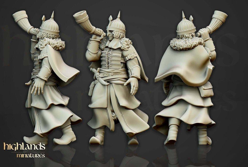 Daughters of Volhynia Female Warriors | 32mm 3D Printed Fantasy Miniatures - Border3d