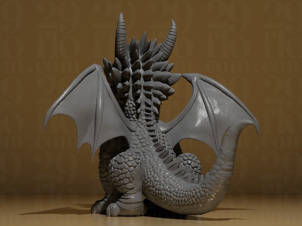 Dragon Figurine (Exclusive) by 29Flo - Border3d