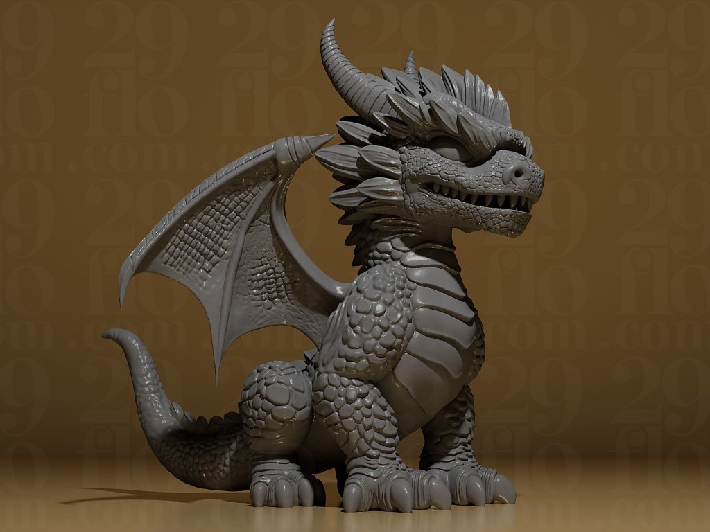 Dragon Figurine (Exclusive) by 29Flo - Border3d