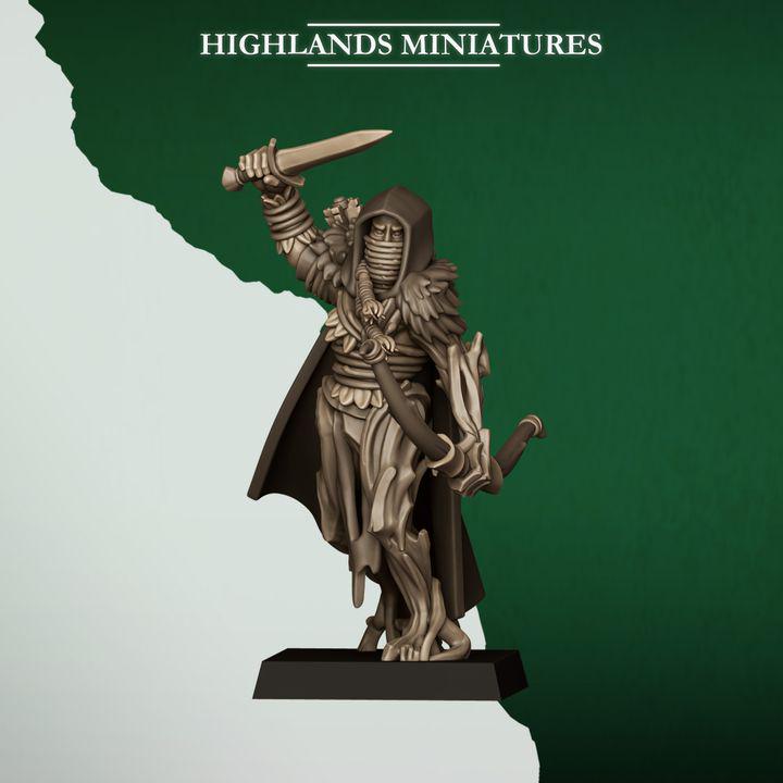 Feral Scouts Miniatures | Feral Elf Skirmishers Forest Sentinels 28mm 32mm 3D Printed DnD RPG Wargaming | Highlands Miniatures - Border3d