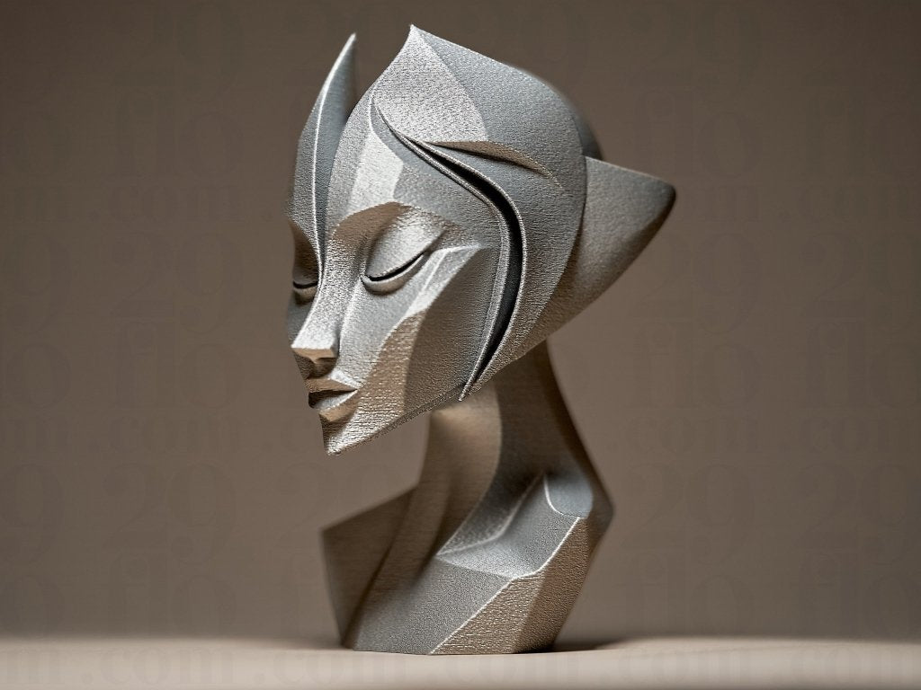 Futuristic Woman Sculpture by 29Flo - Border3d