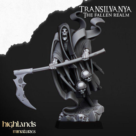 Grim Reaper 3D Miniature | Highlands Miniatures | 32mm Resin DnD Undead Fantasy Wargaming - Border3d