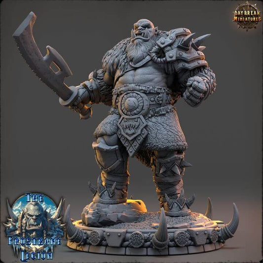 Guldrek Ravager 3D Print figurine showcasing detailed armor and sword by Border3D LLC, perfect for collectors and enthusiasts.