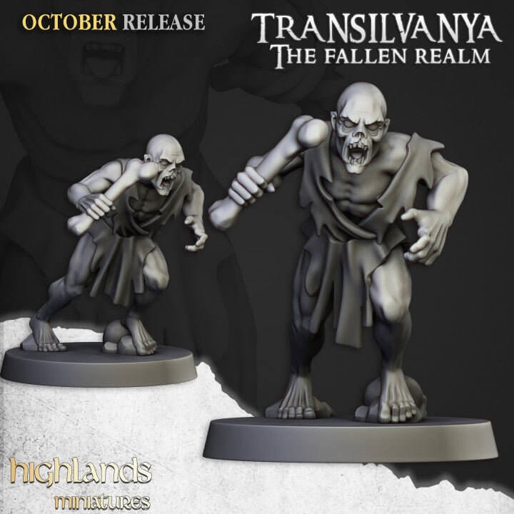 "Highlands Miniatures Ghouls Highland design features Border3D LLC"