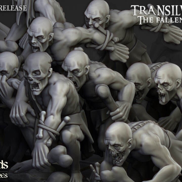 "Highlands Miniatures Ghouls tabletop gaming setup Border3D LLC"