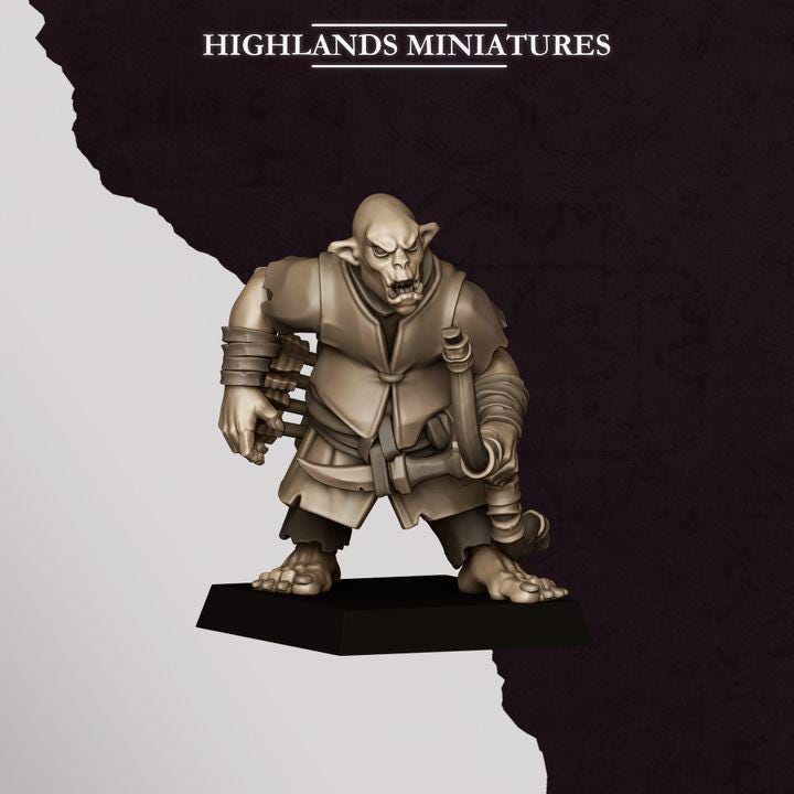 Hobgoblin Archers Miniatures | Sons of Marduk Ranged Infantry Unit 28mm 32mm 3D Printed DnD RPG Wargaming | Highlands Miniatures - Border3d