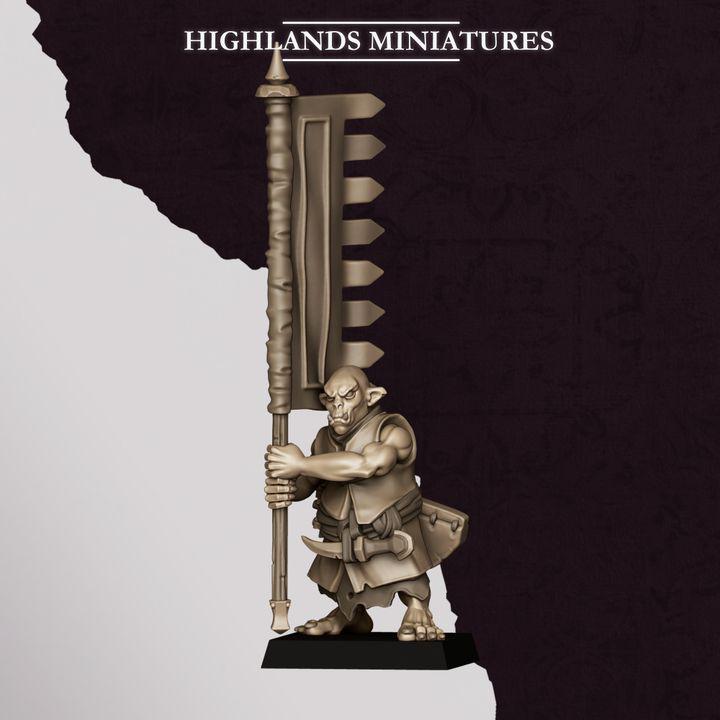 Hobgoblin Archers Miniatures | Sons of Marduk Ranged Infantry Unit 28mm 32mm 3D Printed DnD RPG Wargaming | Highlands Miniatures - Border3d