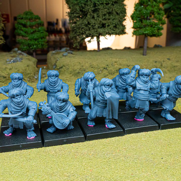 Hobgoblin Backstabbers Miniatures | Sons of Marduk Assassin Unit 28mm 32mm 3D Printed DnD RPG Wargaming | Highlands Miniatures - Border3d