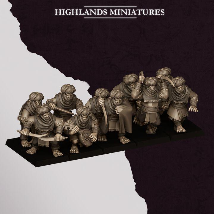 Hobgoblin Backstabbers Miniatures | Sons of Marduk Assassin Unit 28mm 32mm 3D Printed DnD RPG Wargaming | Highlands Miniatures - Border3d