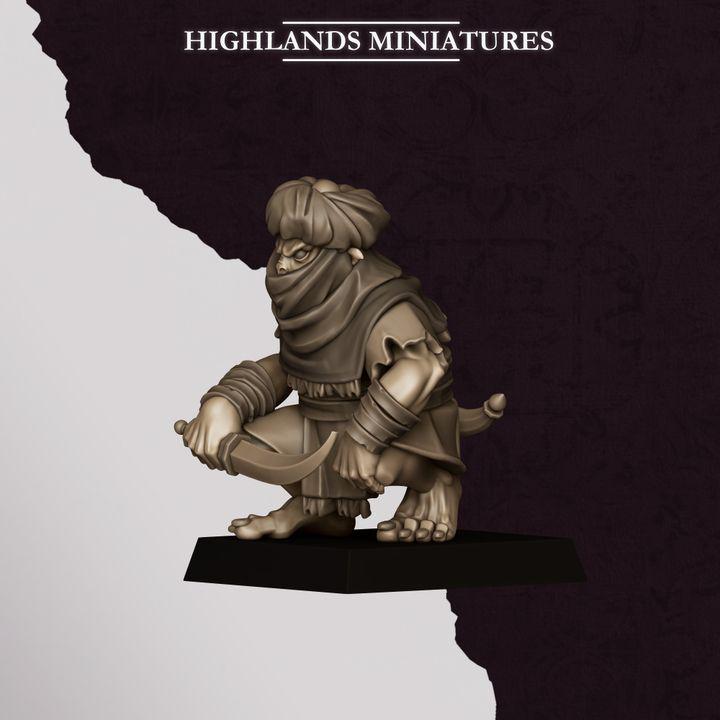 Hobgoblin Backstabbers Miniatures | Sons of Marduk Assassin Unit 28mm 32mm 3D Printed DnD RPG Wargaming | Highlands Miniatures - Border3d