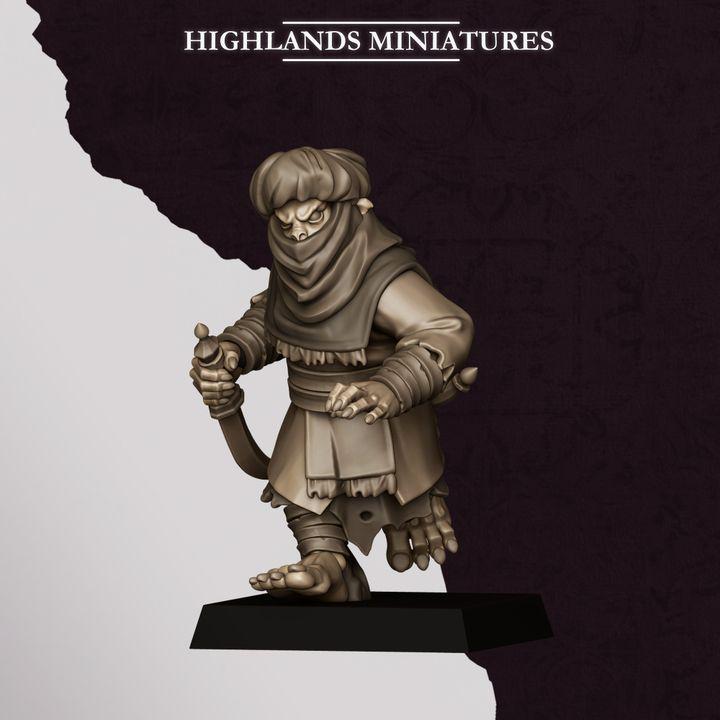 Hobgoblin Backstabbers Miniatures | Sons of Marduk Assassin Unit 28mm 32mm 3D Printed DnD RPG Wargaming | Highlands Miniatures - Border3d