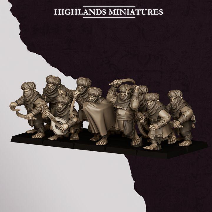 Hobgoblin Backstabbers Miniatures | Sons of Marduk Assassin Unit 28mm 32mm 3D Printed DnD RPG Wargaming | Highlands Miniatures - Border3d