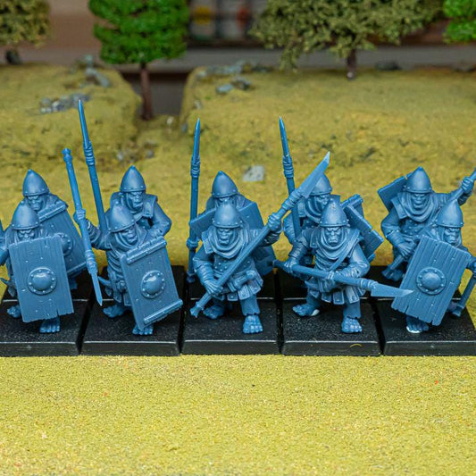 Hobgoblin Spearmen Miniatures | Sons of Marduk Infantry Unit 28mm 32mm 3D Printed DnD RPG Wargaming | Highlands Miniatures - Border3d