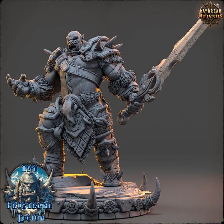hrothvar The Silent 3D print by Border3D LLC, featuring detailed armor and weapon design.
