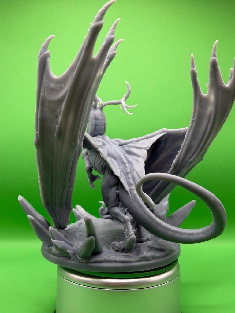 Ice Tyrant Dragon Miniature 32mm | Frost Boss Resin RPG | Dragon Trappers Lodge - Border3d
