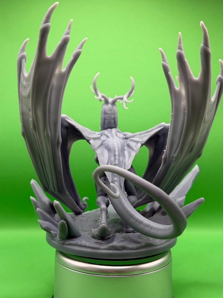 Ice Tyrant Dragon Miniature 32mm | Frost Boss Resin RPG | Dragon Trappers Lodge - Border3d