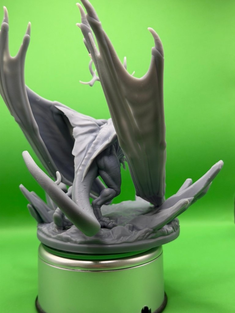 Ice Tyrant Dragon Miniature 32mm | Frost Boss Resin RPG | Dragon Trappers Lodge - Border3d