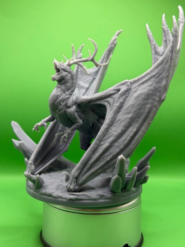 Ice Tyrant Dragon Miniature 32mm | Frost Boss Resin RPG | Dragon Trappers Lodge - Border3d