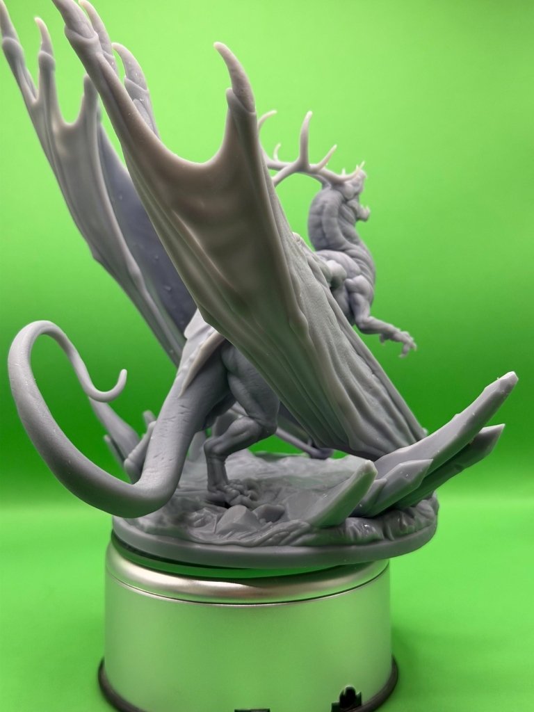 Ice Tyrant Dragon Miniature 32mm | Frost Boss Resin RPG | Dragon Trappers Lodge - Border3d
