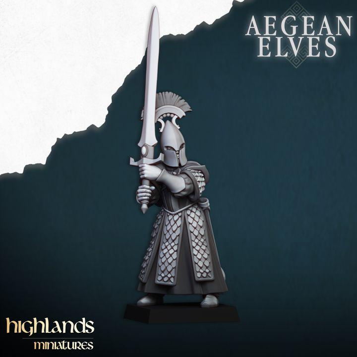 Swords of Messara 3D Miniature | Highlands Miniatures | 32mm Resin DnD Fantasy Wargaming RPG