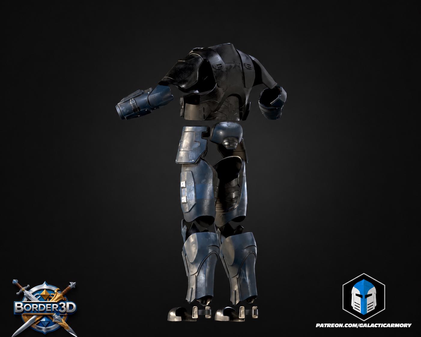 Cosplay Armor Set Recon No Helmet | Sci-Fi Tactical 3D Printed Wearable PLA | Galactic Armory