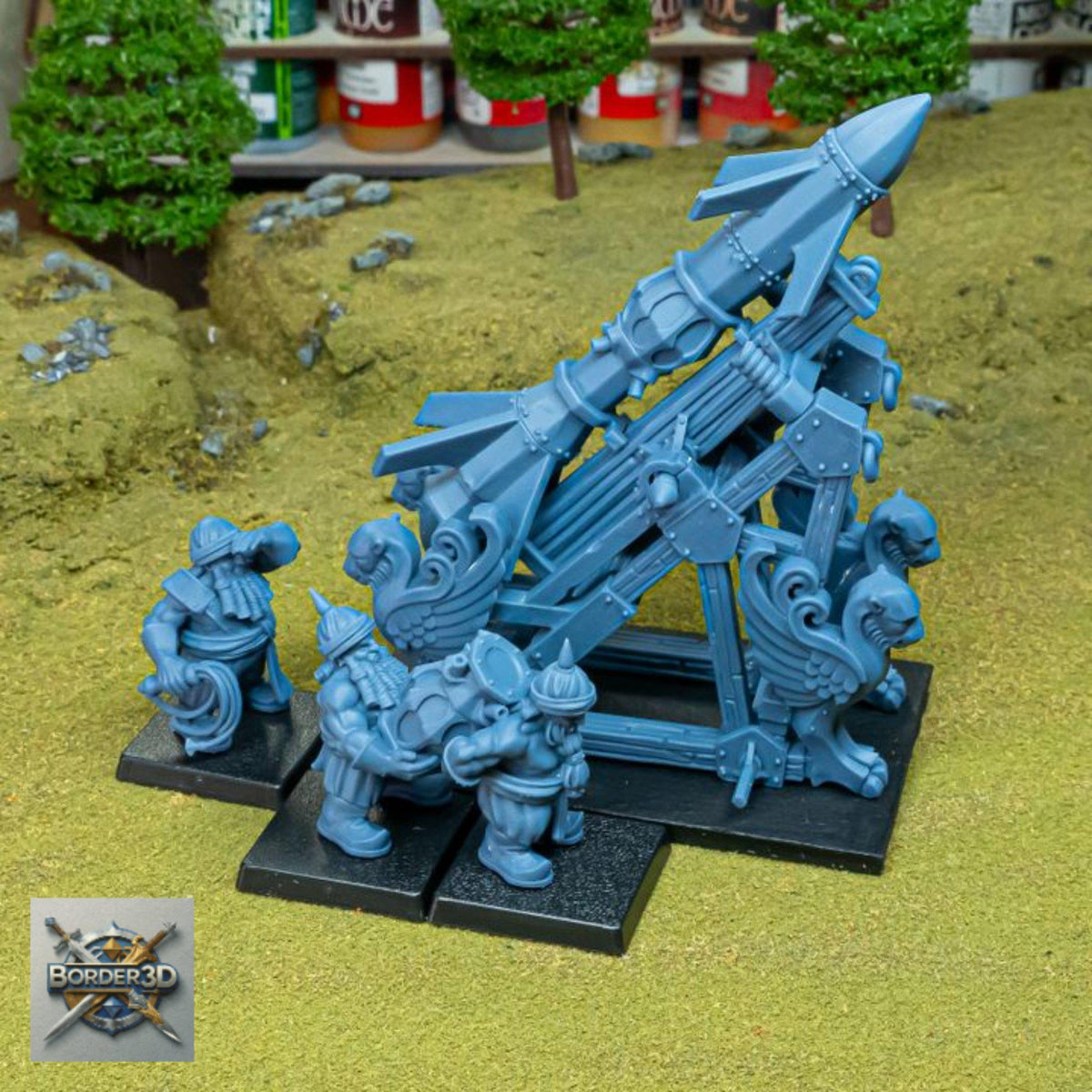 Sons of Marduk Mortar and Rocket War Machine | 32mm Resin | 3D Printed Unpainted Highlands