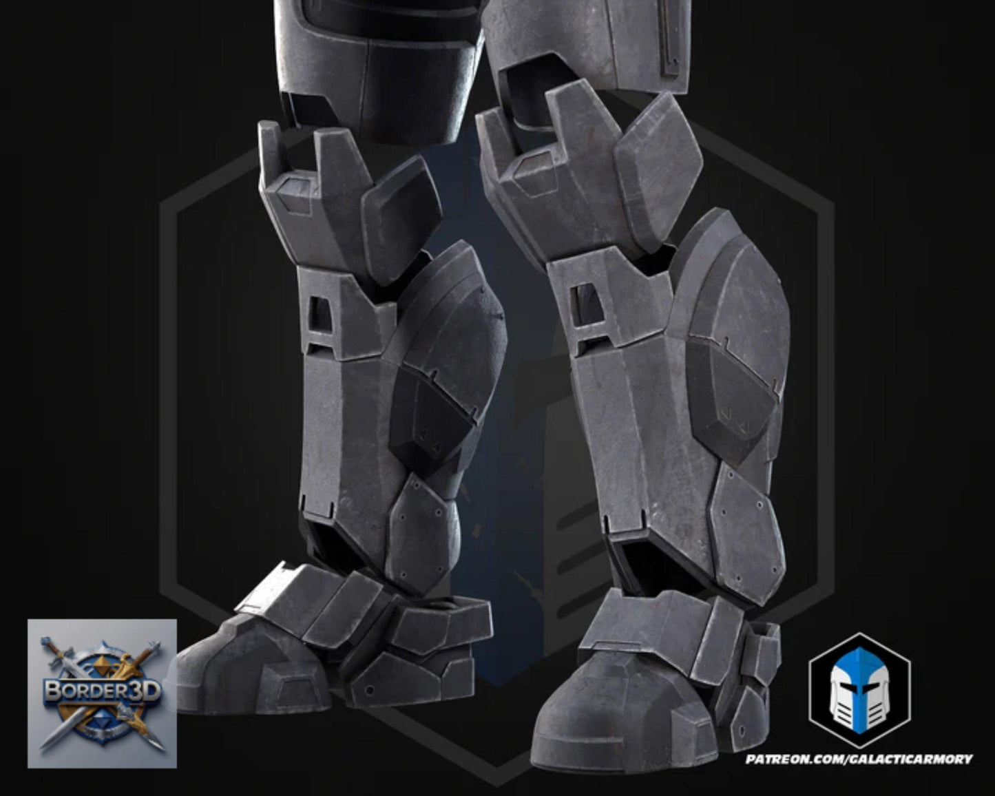 Wearable 3D Printed Lone Wolf Super Soldier Armor Set | Galactic Armory Cosplay PLA Raw