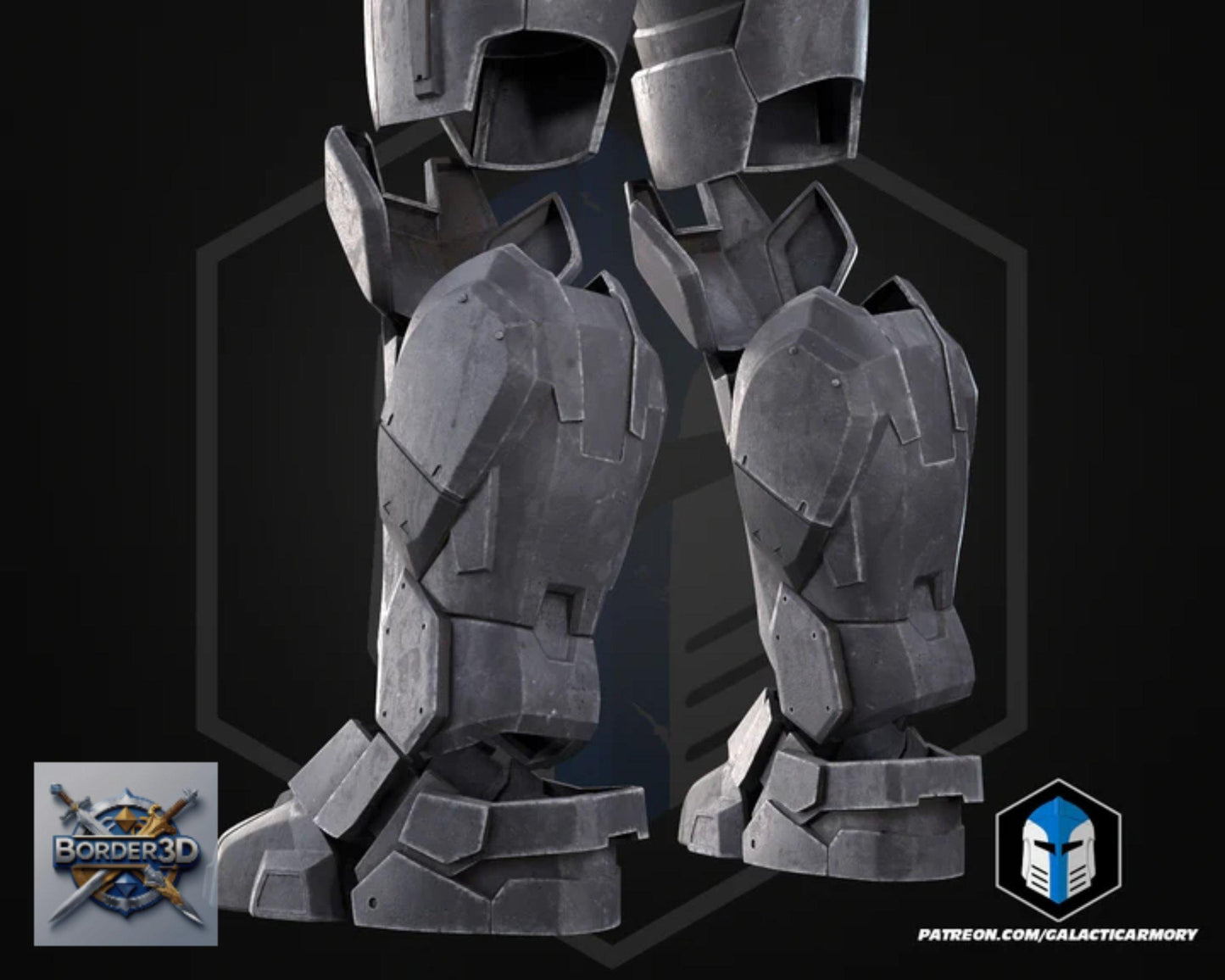 Wearable 3D Printed Lone Wolf Super Soldier Armor Set | Galactic Armory Cosplay PLA Raw
