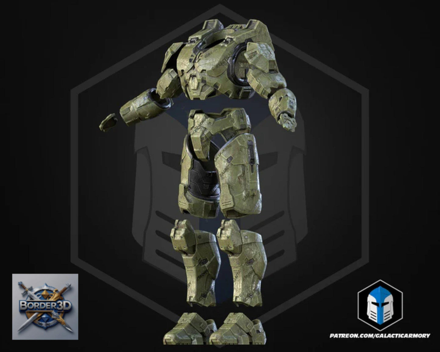 Super Soldier Armor Set | 3D Printed Wearable PLA Raw Cosplay (Galactic Armory)