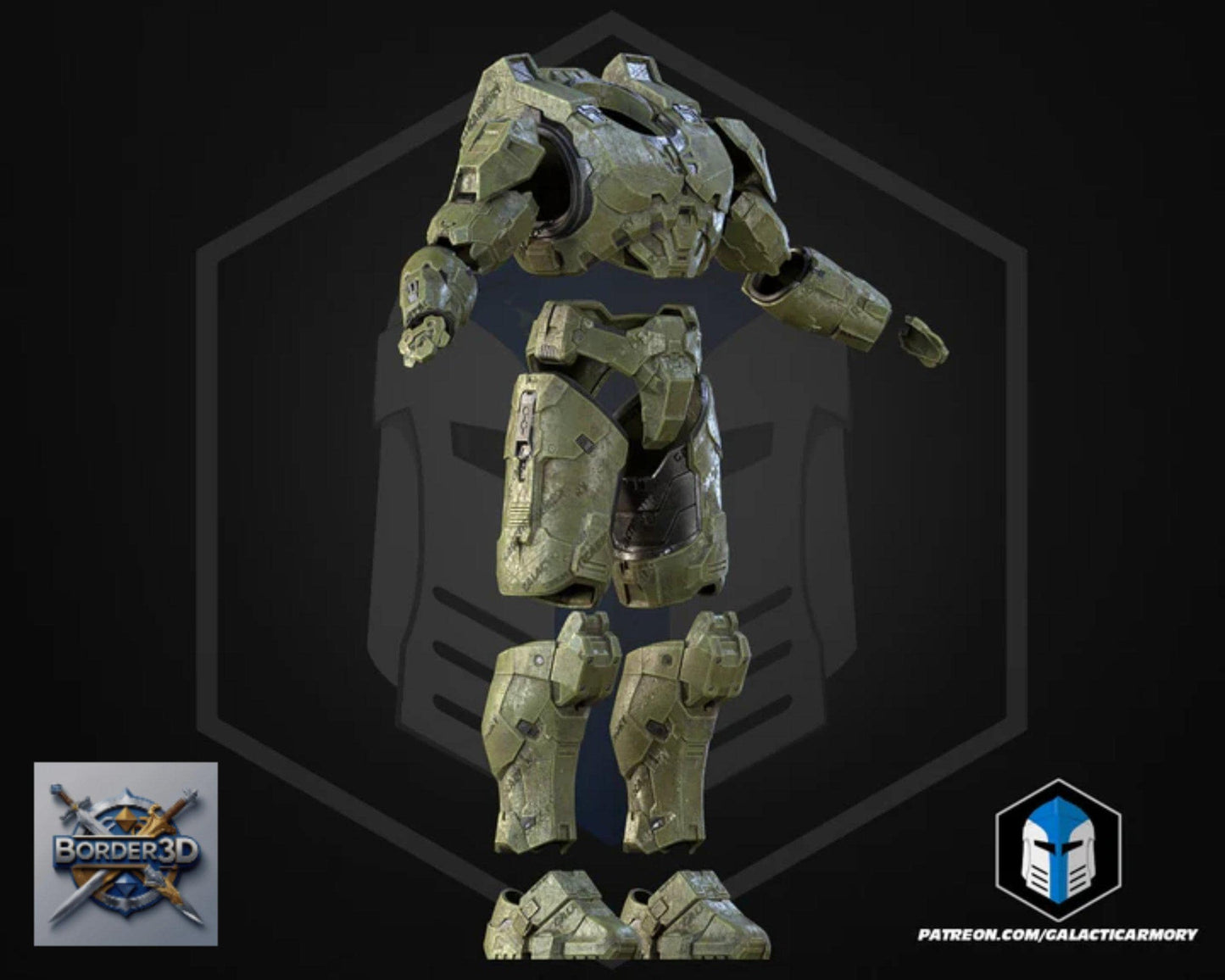 Super Soldier Armor Set | 3D Printed Wearable PLA Raw Cosplay (Galactic Armory)