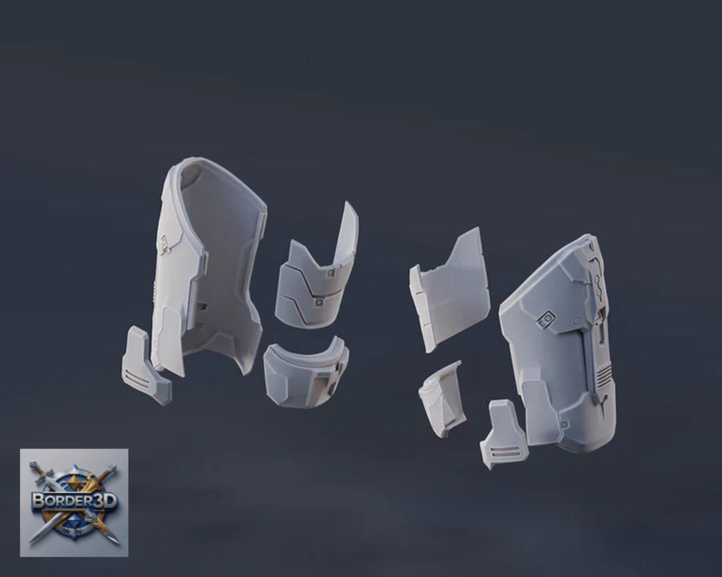 Super Soldier Armor Set | 3D Printed Wearable PLA Raw Cosplay (Galactic Armory)