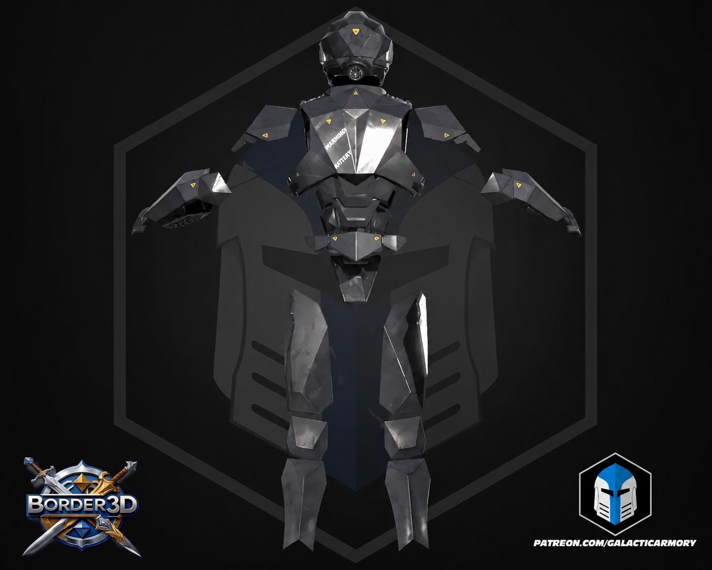 3D Printed Sci-Fi Cosplay Armor Set| Full Body Tactical Suit, Helmet Boots PLA Raw