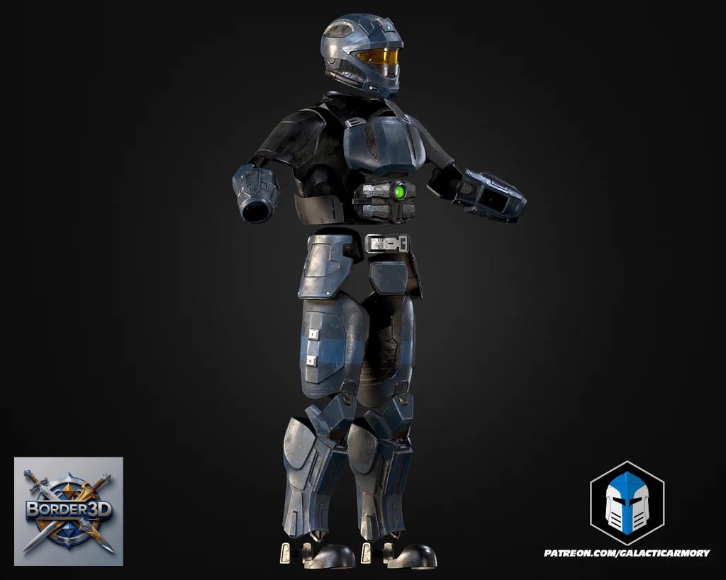 3D Printed Recon Cosplay Armor Set | Full Body Wearable Tactical Suit