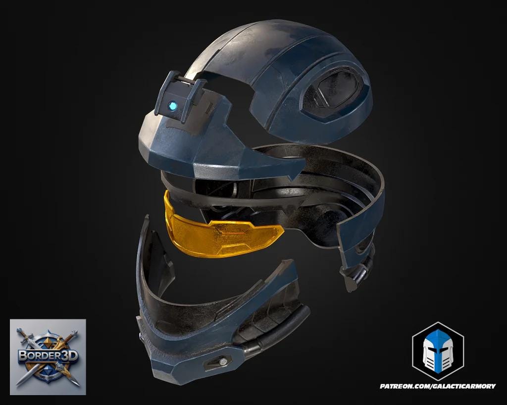 3D Printed Recon Cosplay Armor Set | Full Body Wearable Tactical Suit